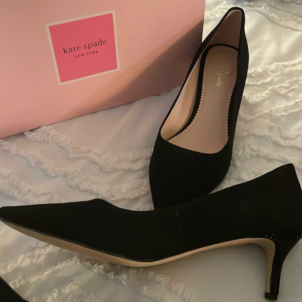 Kate Spade Size 9M Black Kitten Heels. Brand New